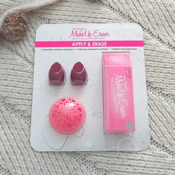 New MAKEUP ERASER Apply and Erase Sponge Set - Picture 1 of 2